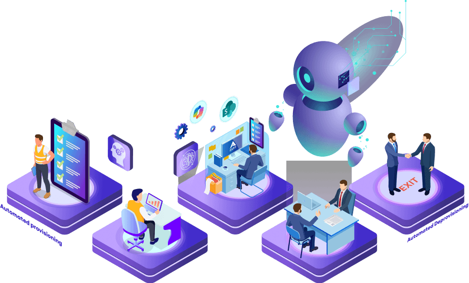 Illustration of simplified UX and access flows