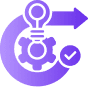 Icon representing friction-free implementation