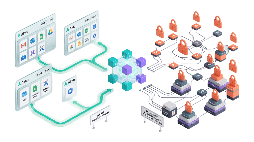 Authentication and SSO — protocol coverage and pre-built connector breadth