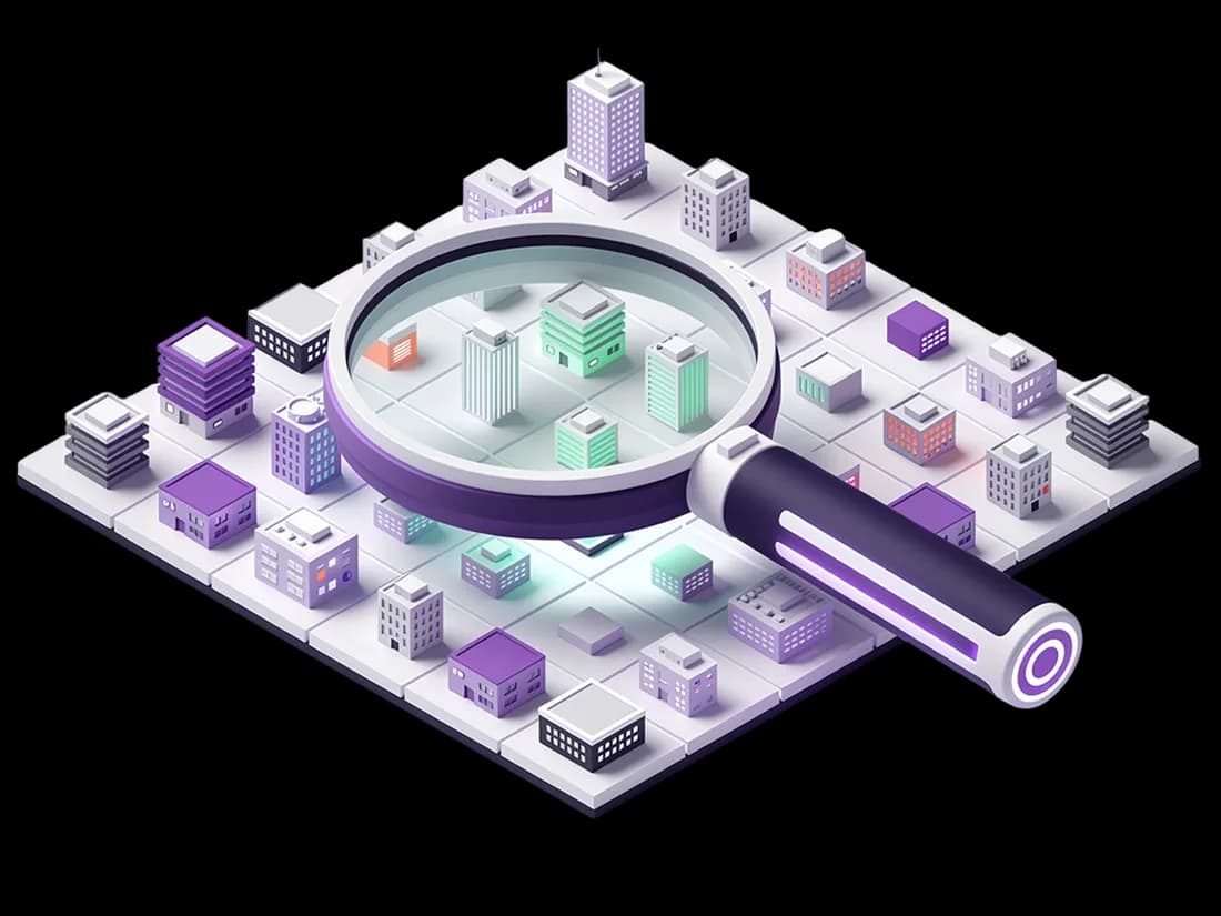 Illustration of a human hand and a robotic hand shaking against a purple digital backdrop