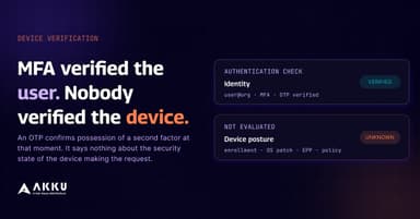MFA Verified the User. Nobody Verified the Device.