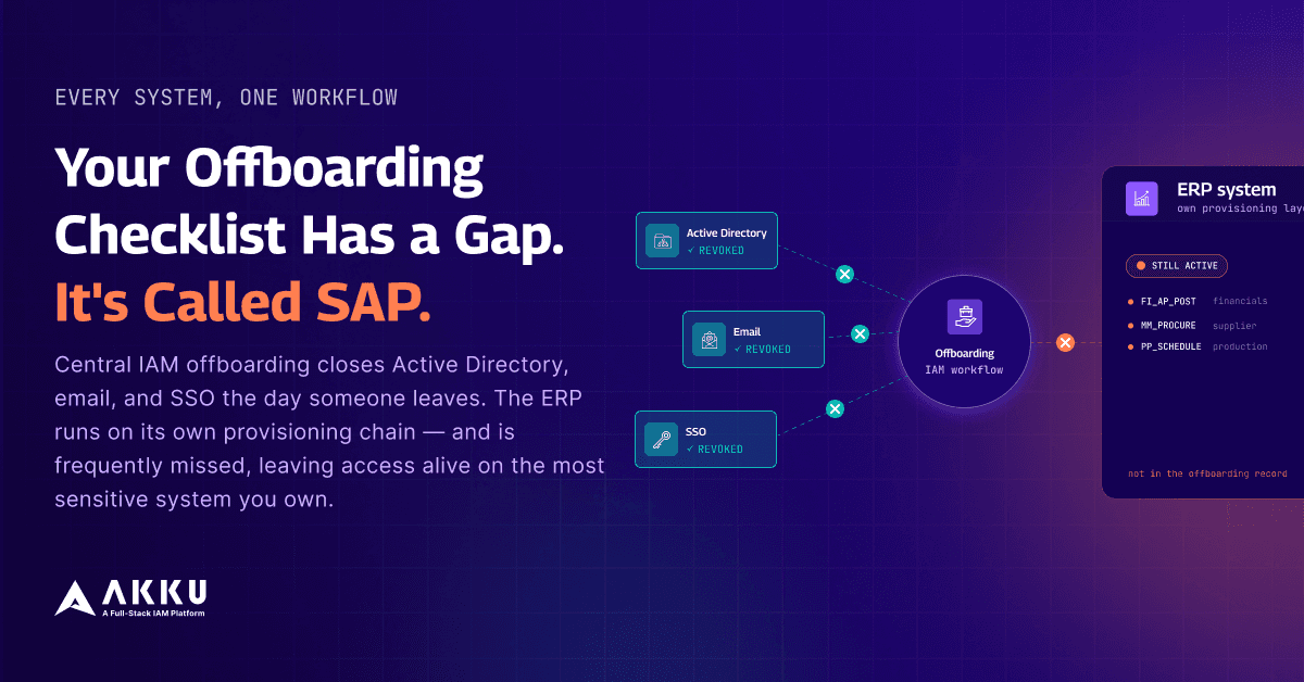 Your Offboarding Checklist Has a Gap. It’s Called SAP.